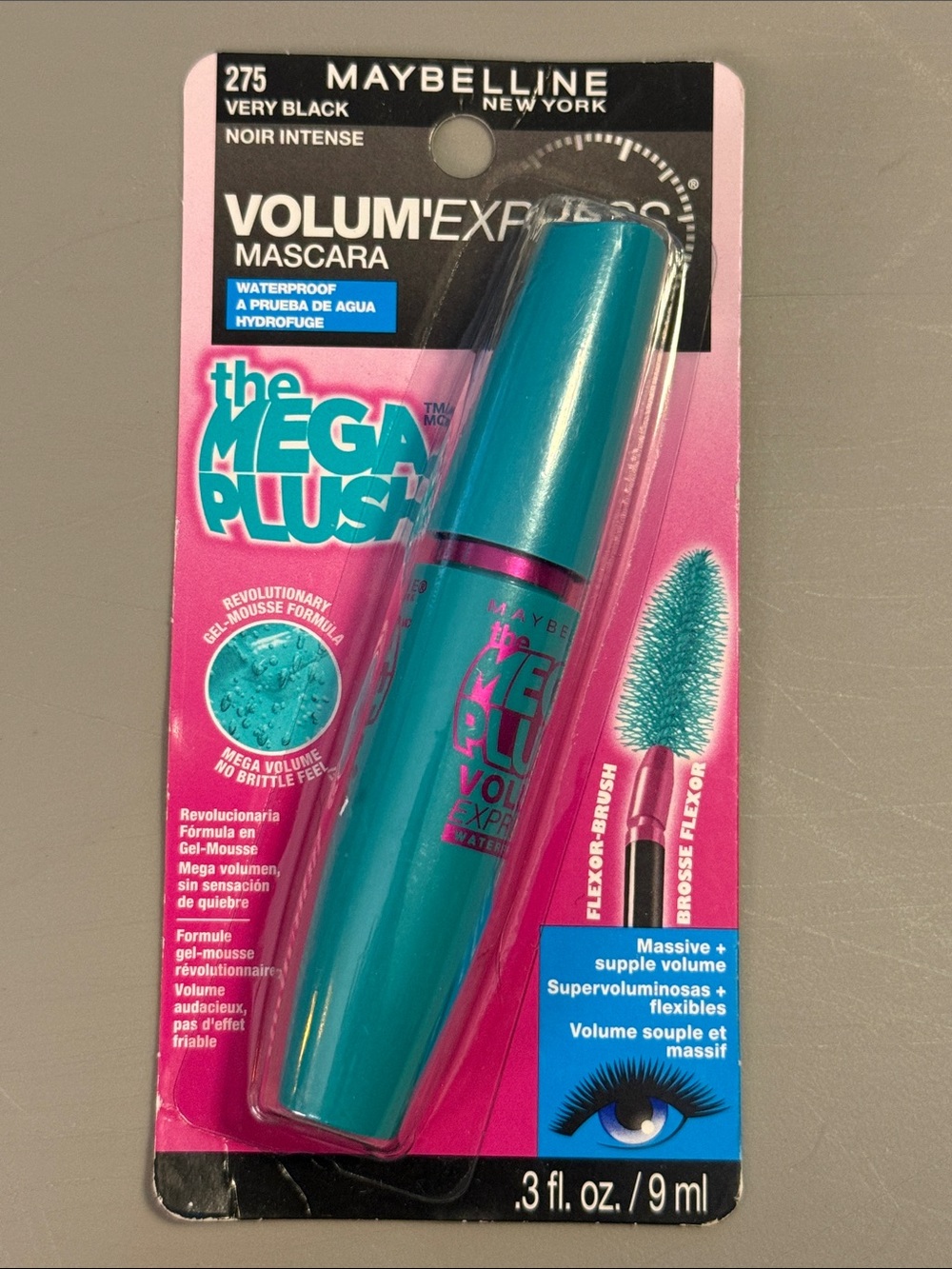 Maybelline Volum’Express The Mega Plush Waterproof Mascara in Very Black